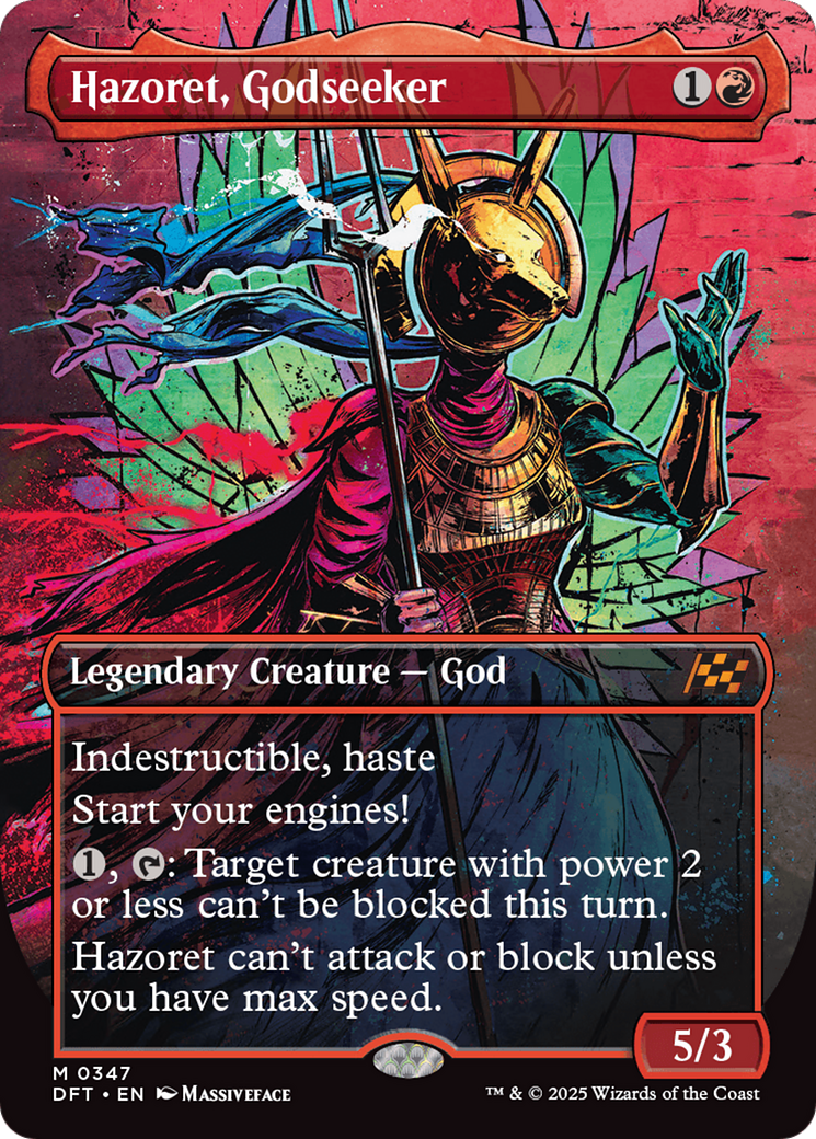 Hazoret, Godseeker (Borderless) [Aetherdrift] | Jomio and Rueliete's Cards and Comics