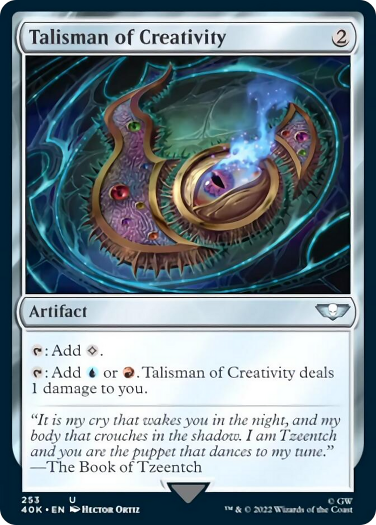 Talisman of Creativity [Warhammer 40,000] | Jomio and Rueliete's Cards and Comics