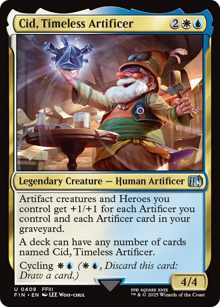 Cid, Timeless Artificer (0408) [FINAL FANTASY] | Jomio and Rueliete's Cards and Comics