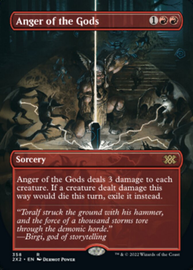 Anger of the Gods (Borderless Alternate Art) [Double Masters 2022] | Jomio and Rueliete's Cards and Comics