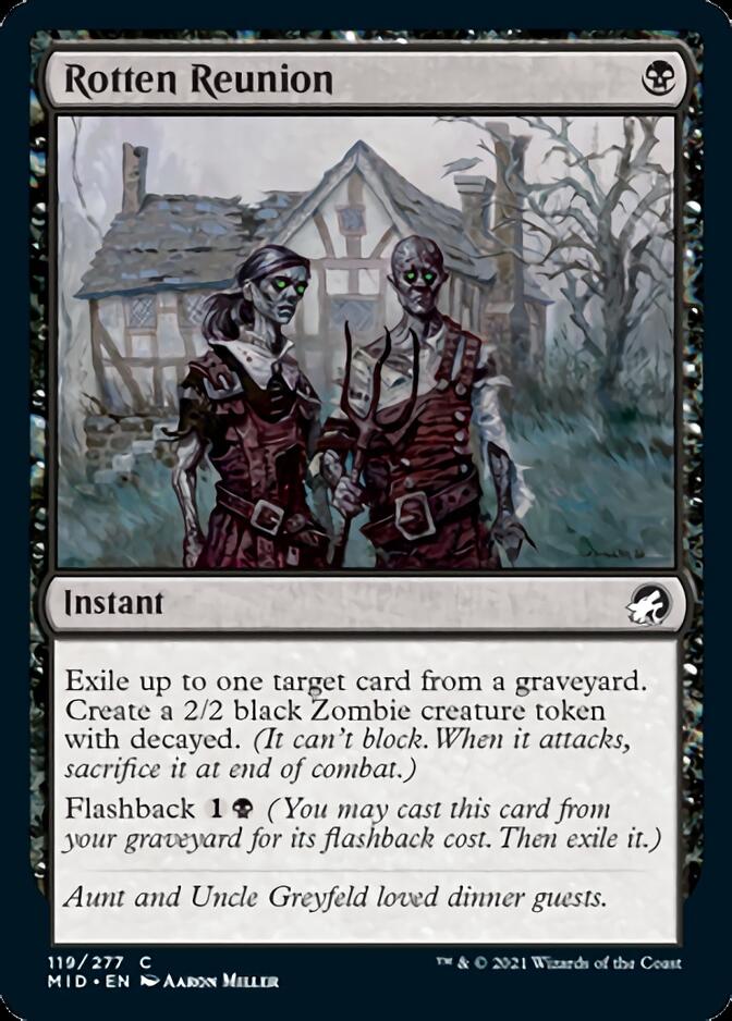 Rotten Reunion [Innistrad: Midnight Hunt] | Jomio and Rueliete's Cards and Comics