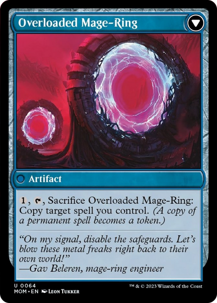 Invasion of Vryn // Overloaded Mage-Ring [March of the Machine] | Jomio and Rueliete's Cards and Comics