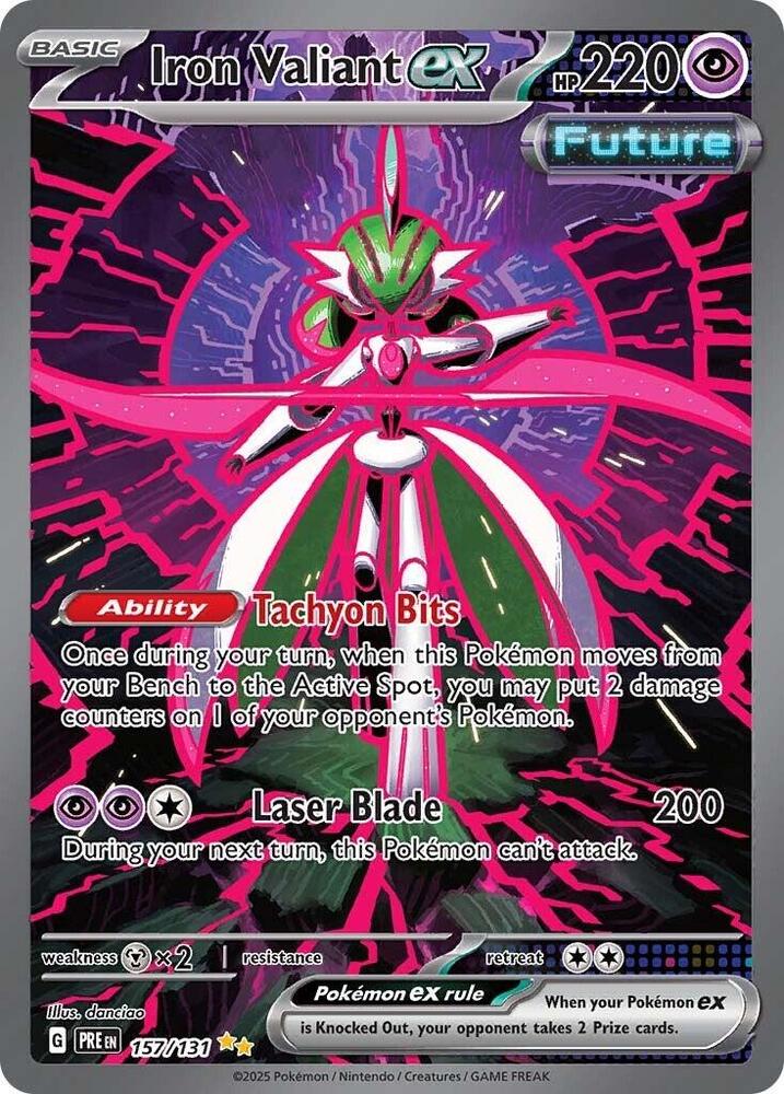 Iron Valiant ex (157/131) [Scarlet & Violet: Prismatic Evolutions] | Jomio and Rueliete's Cards and Comics