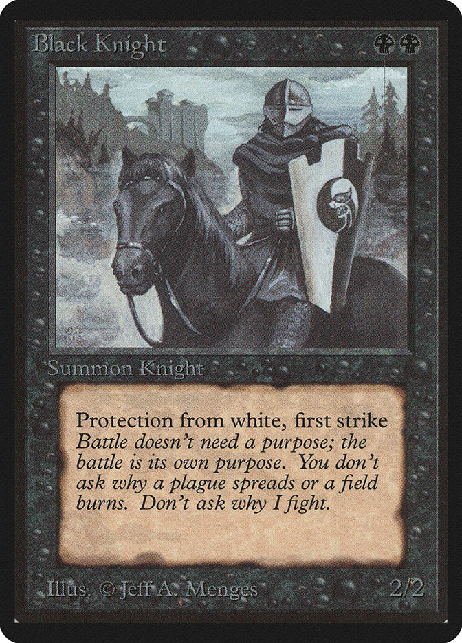 Black Knight [Beta Edition] | Jomio and Rueliete's Cards and Comics