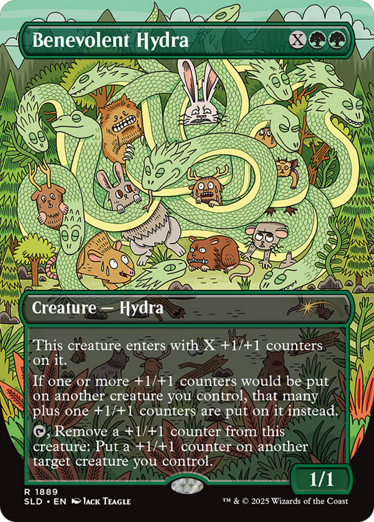 Benevolent Hydra (Rainbow Foil) [Secret Lair Drop Series] | Jomio and Rueliete's Cards and Comics