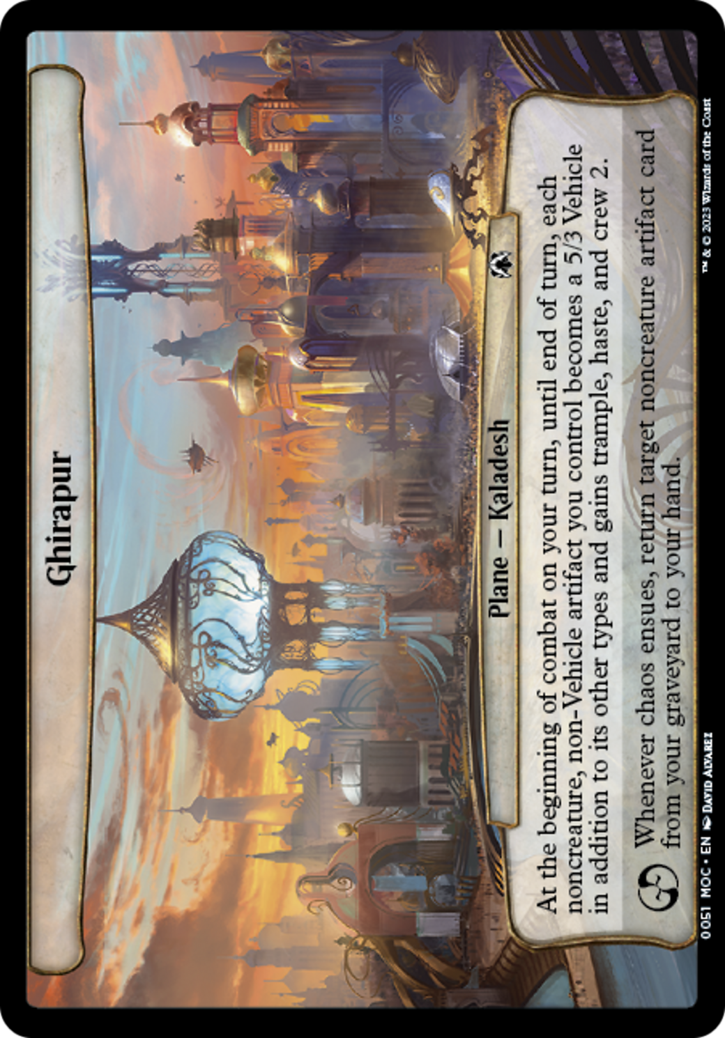 Ghirapur [March of the Machine Commander] | Jomio and Rueliete's Cards and Comics