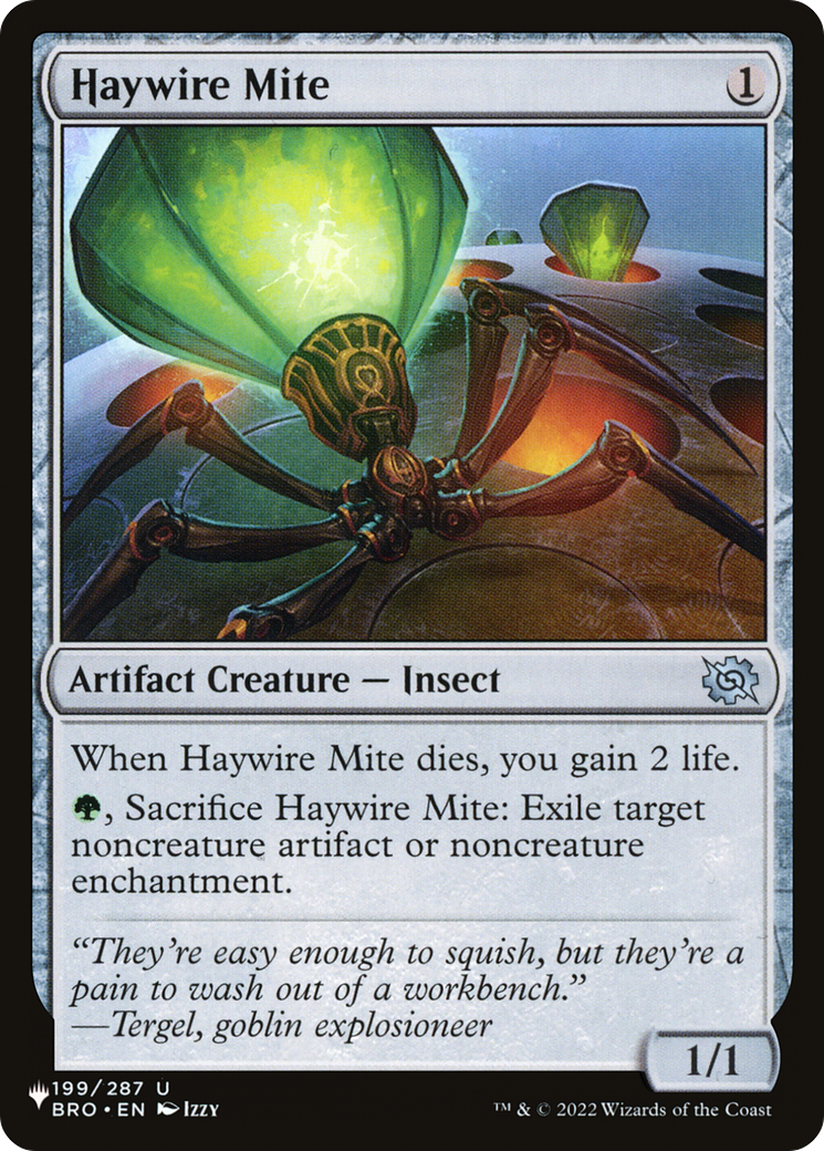Haywire Mite [The List] | Jomio and Rueliete's Cards and Comics