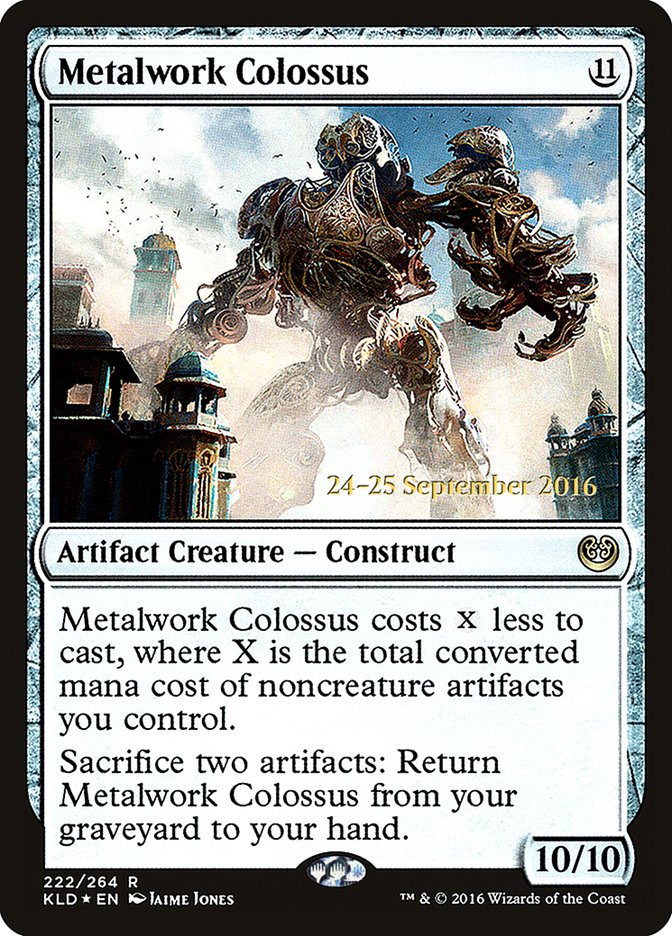 Metalwork Colossus [Kaladesh Prerelease Promos] | Jomio and Rueliete's Cards and Comics