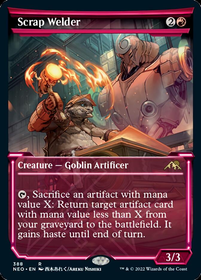 Scrap Welder (Showcase Soft Glow) [Kamigawa: Neon Dynasty] | Jomio and Rueliete's Cards and Comics