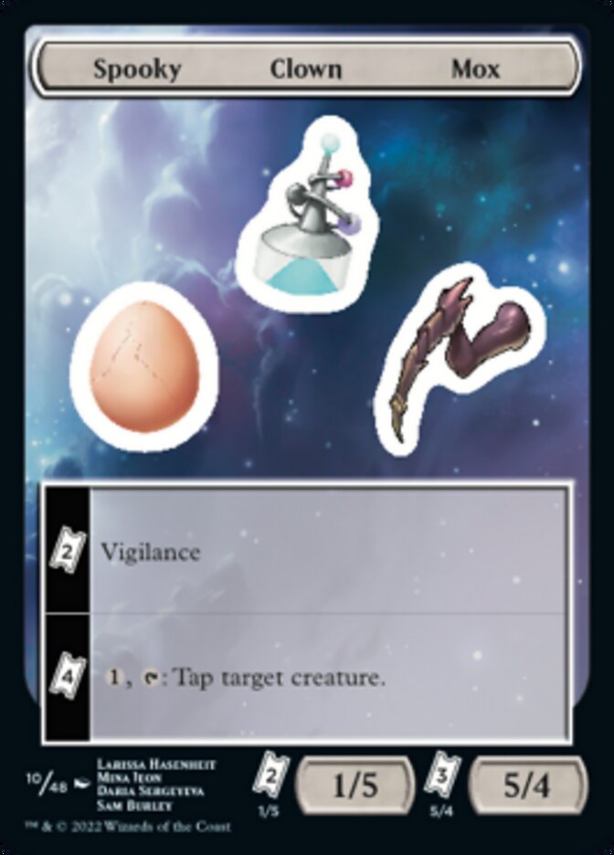 Spooky Clown Mox [Unfinity Stickers] | Jomio and Rueliete's Cards and Comics