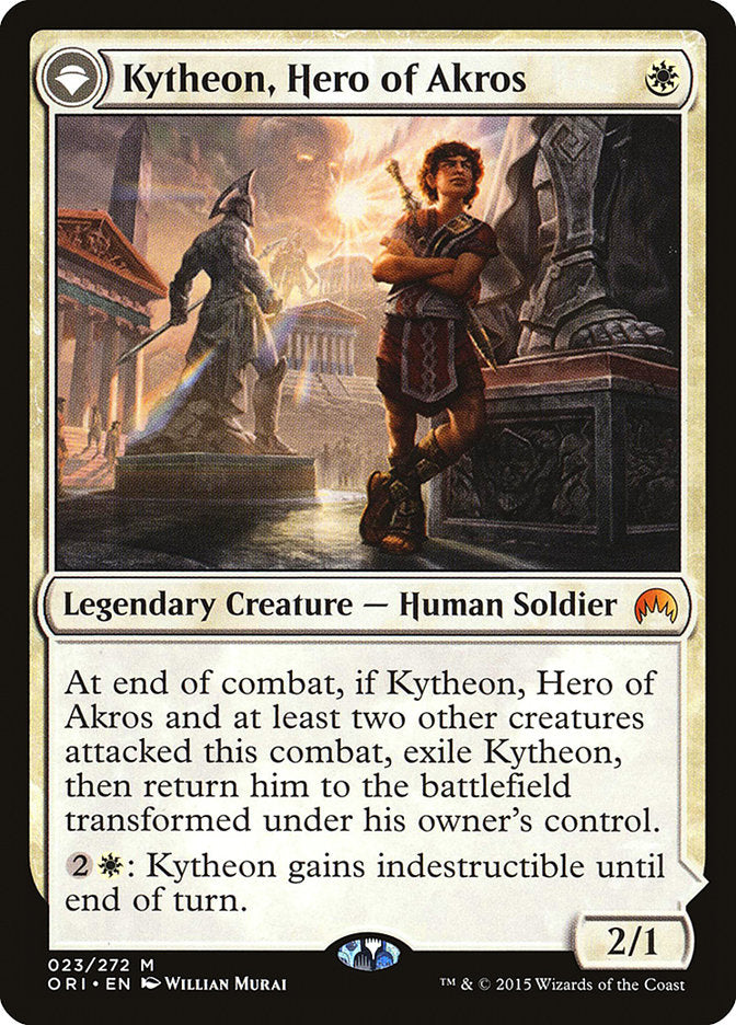 Kytheon, Hero of Akros // Gideon, Battle-Forged [Magic Origins] | Jomio and Rueliete's Cards and Comics
