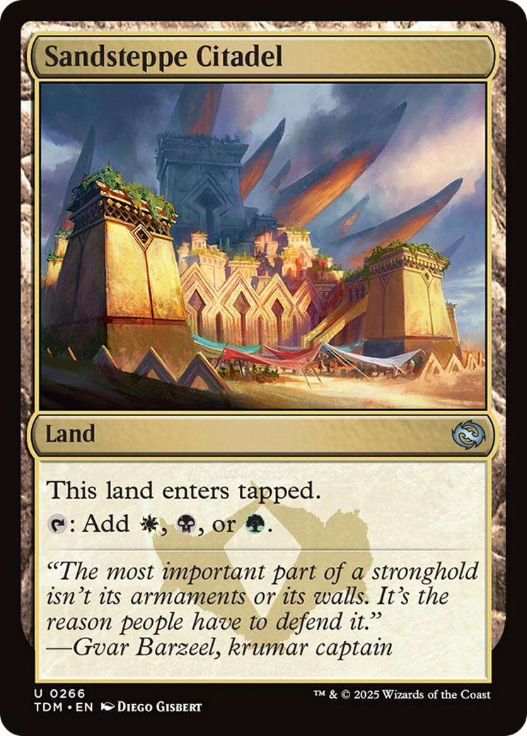 Sandsteppe Citadel [Tarkir: Dragonstorm] | Jomio and Rueliete's Cards and Comics