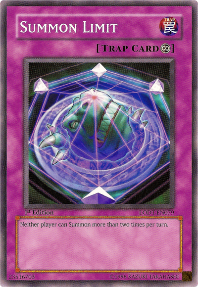 Summon Limit [LODT-EN079] Common | Jomio and Rueliete's Cards and Comics