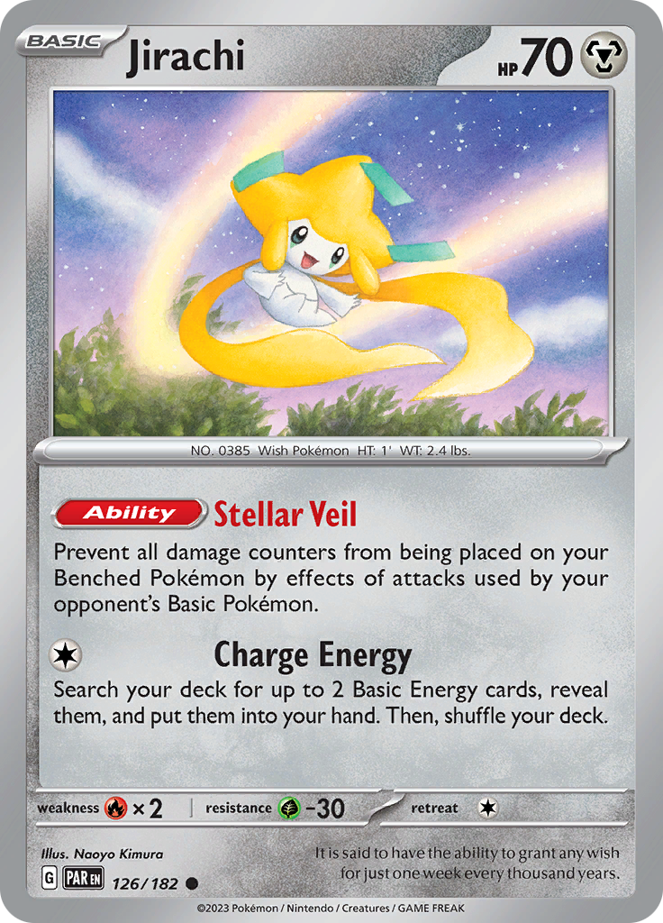 Jirachi (126/182) [Scarlet & Violet: Paradox Rift] | Jomio and Rueliete's Cards and Comics
