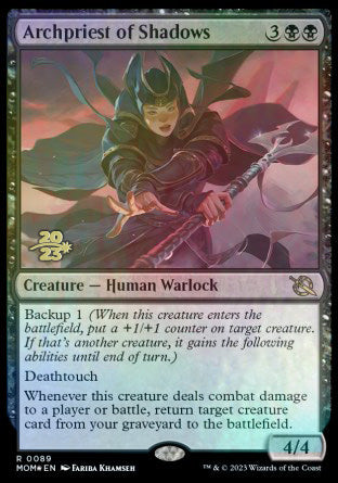 Archpriest of Shadows [March of the Machine Prerelease Promos] | Jomio and Rueliete's Cards and Comics
