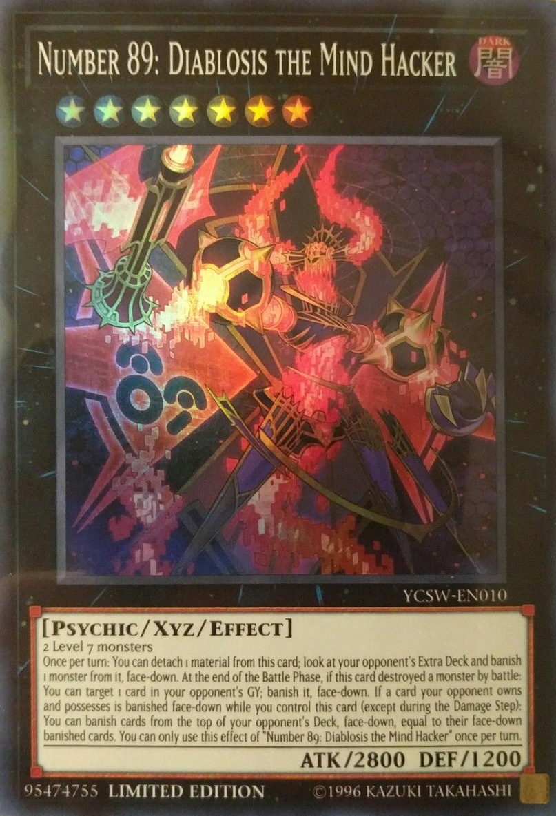 Number 89: Diablosis the Mind Hacker [YCSW-EN010] Super Rare | Jomio and Rueliete's Cards and Comics
