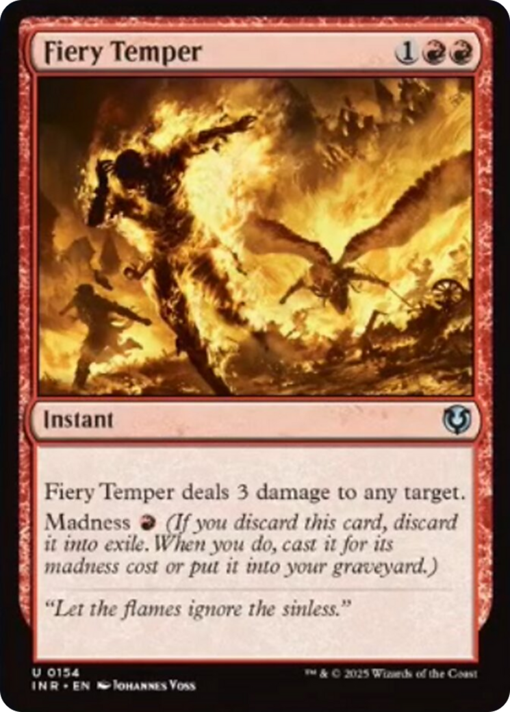 Fiery Temper [Innistrad Remastered] | Jomio and Rueliete's Cards and Comics