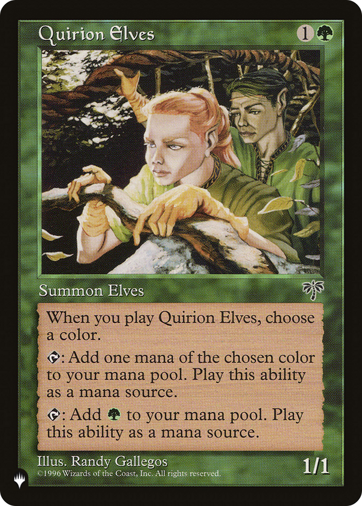 Quirion Elves [The List] | Jomio and Rueliete's Cards and Comics