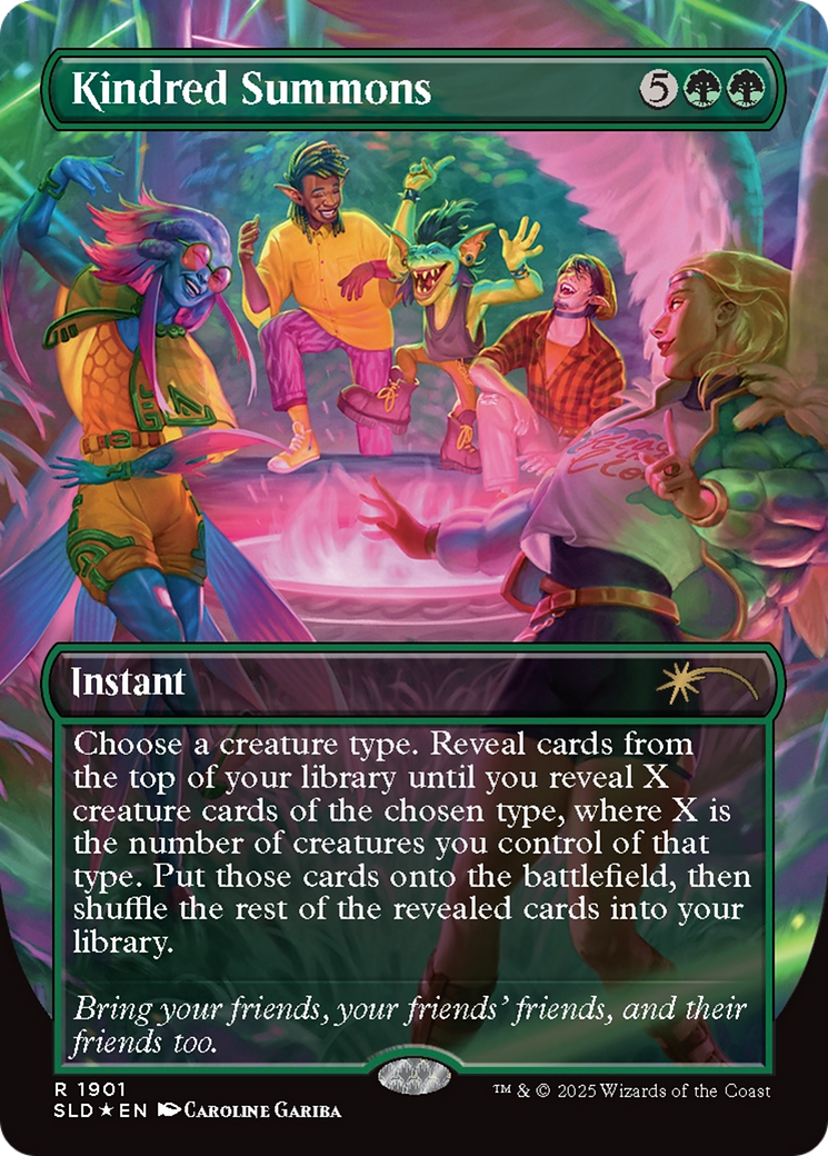 Kindred Summons (Double Rainbow Foil) [Secret Lair Drop Series] | Jomio and Rueliete's Cards and Comics