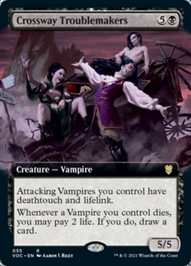 Crossway Troublemakers (Extended Art) [Innistrad: Crimson Vow Commander] | Jomio and Rueliete's Cards and Comics