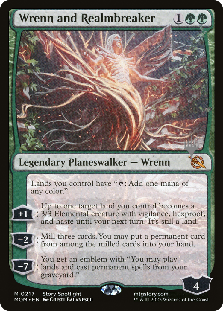 Wrenn and Realmbreaker (Promo Pack) [March of the Machine Promos] | Jomio and Rueliete's Cards and Comics