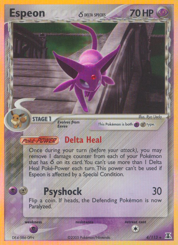 Espeon (4/113)(Delta Species) [EX: Delta Species] | Jomio and Rueliete's Cards and Comics