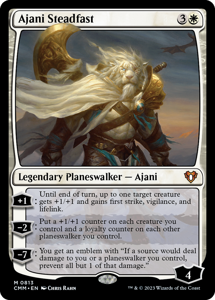 Ajani Steadfast [Commander Masters] | Jomio and Rueliete's Cards and Comics