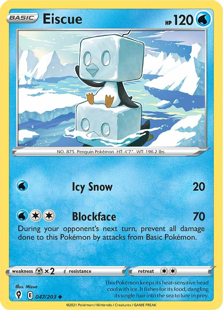 Eiscue (047/203) [Sword & Shield: Evolving Skies] | Jomio and Rueliete's Cards and Comics
