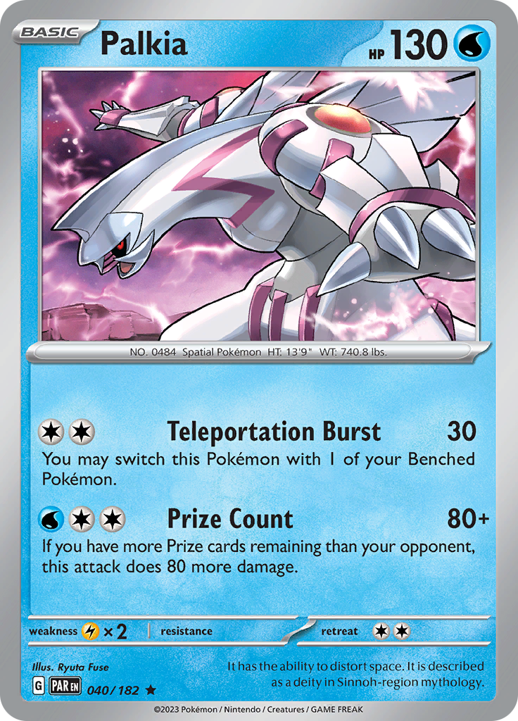 Palkia (040/182) [Scarlet & Violet: Paradox Rift] | Jomio and Rueliete's Cards and Comics