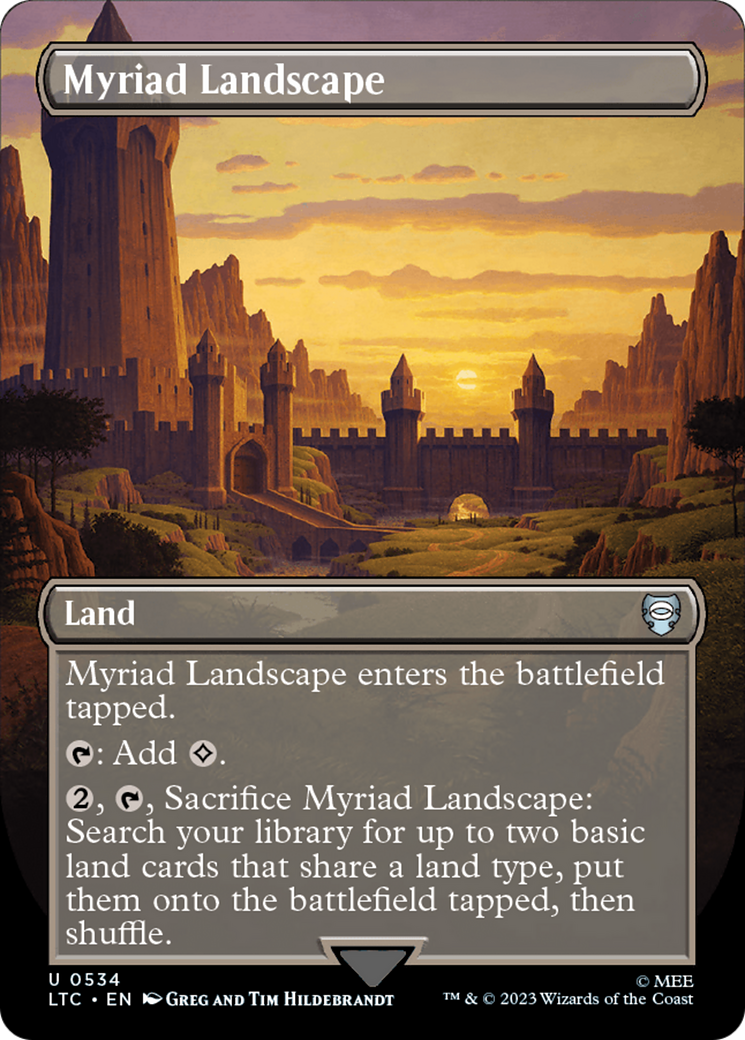 Myriad Landscape (Borderless) [The Lord of the Rings: Tales of Middle-Earth Commander] | Jomio and Rueliete's Cards and Comics