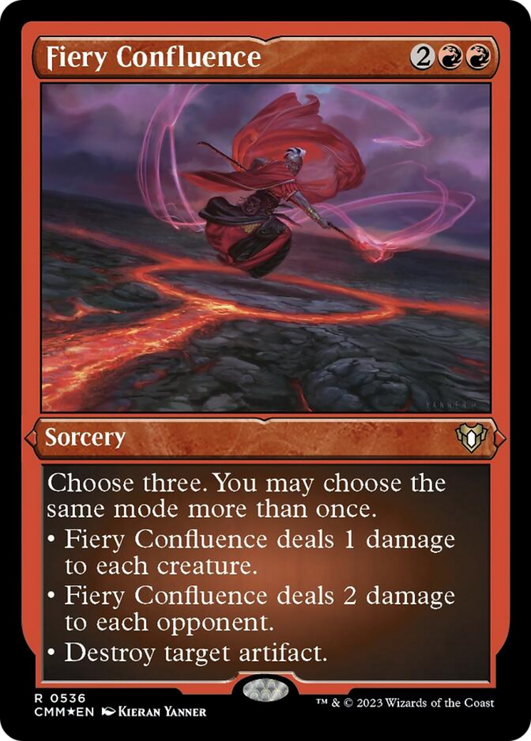 Fiery Confluence (Foil Etched) [Commander Masters] | Jomio and Rueliete's Cards and Comics
