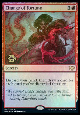 Change of Fortune [Innistrad: Crimson Vow Prerelease Promos] | Jomio and Rueliete's Cards and Comics