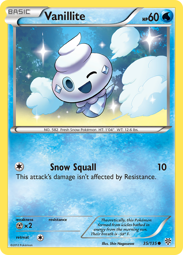 Vanillite (35/135) [Black & White: Plasma Storm] | Jomio and Rueliete's Cards and Comics