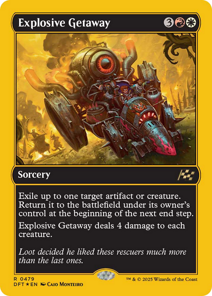 Explosive Getaway (First-Place Foil) [Aetherdrift] | Jomio and Rueliete's Cards and Comics