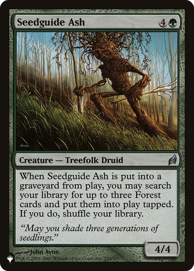 Seedguide Ash [The List] | Jomio and Rueliete's Cards and Comics