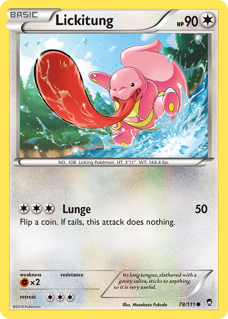 Lickitung (78/111) [XY: Furious Fists] | Jomio and Rueliete's Cards and Comics