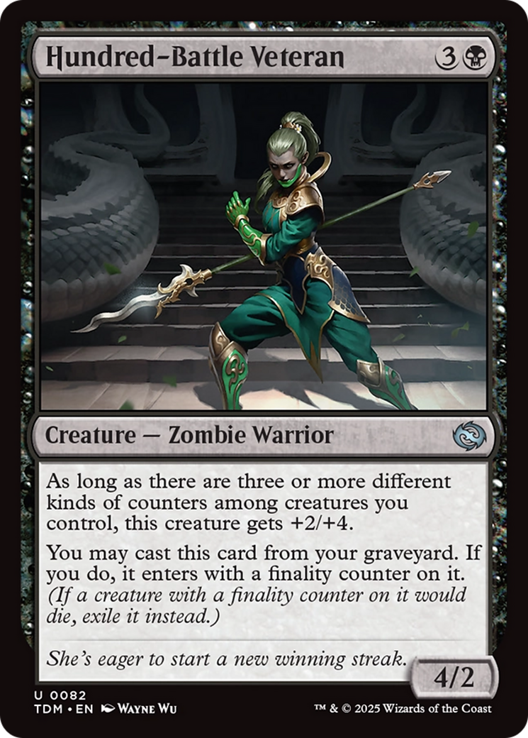 Hundred-Battle Veteran [Tarkir: Dragonstorm] | Jomio and Rueliete's Cards and Comics