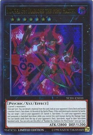 Number 89: Diablosis the Mind Hacker [YCSW-EN010] Ultra Rare | Jomio and Rueliete's Cards and Comics