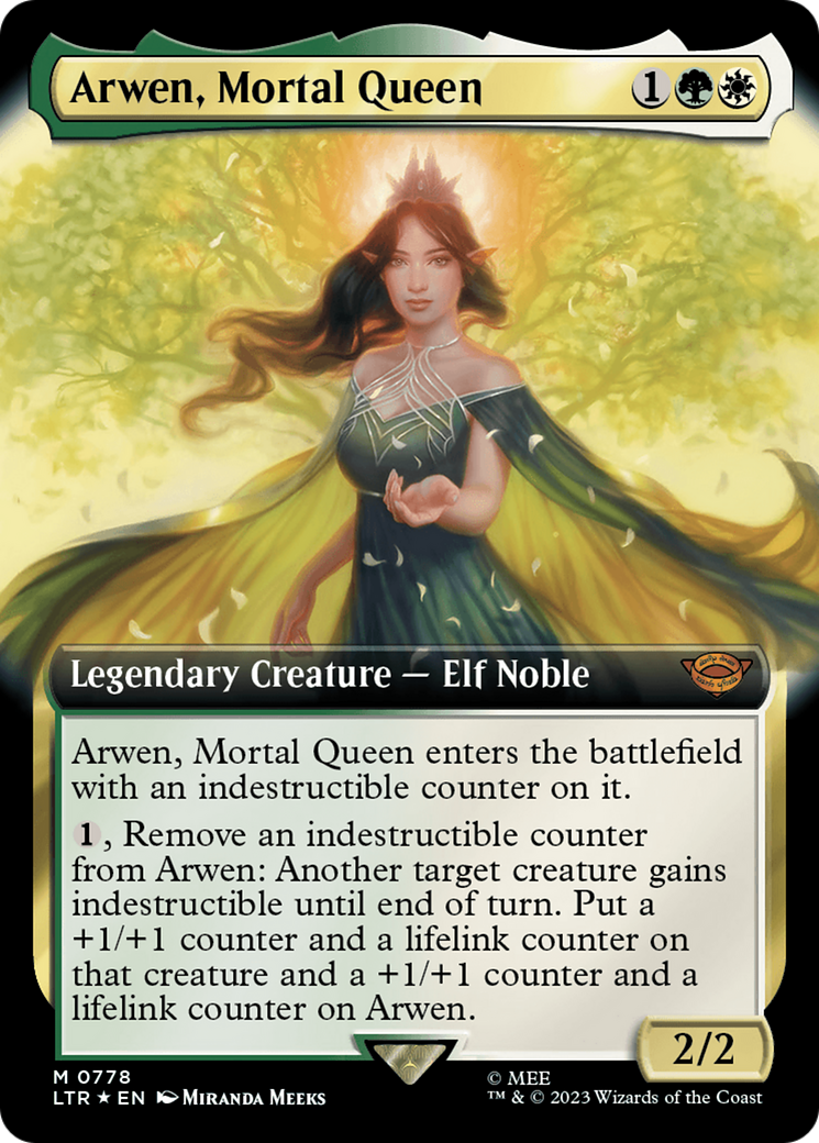 Arwen, Mortal Queen (Extended Art) (Surge Foil) [The Lord of the Rings: Tales of Middle-Earth] | Jomio and Rueliete's Cards and Comics
