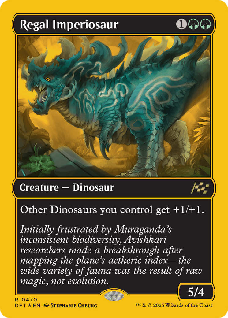 Regal Imperiosaur (First-Place Foil) [Aetherdrift] | Jomio and Rueliete's Cards and Comics