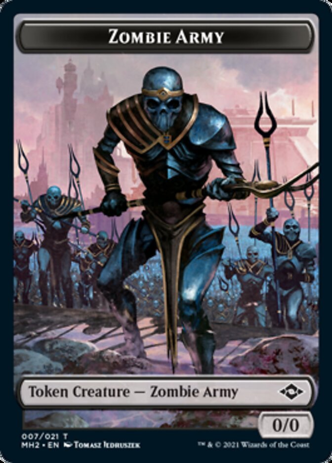 Clue (14) // Zombie Army Double-Sided Token [Modern Horizons 2 Tokens] | Jomio and Rueliete's Cards and Comics