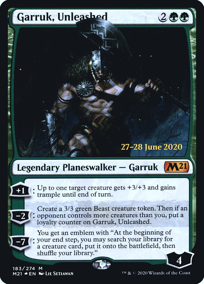 Garruk, Unleashed [Core Set 2021 Prerelease Promos] | Jomio and Rueliete's Cards and Comics