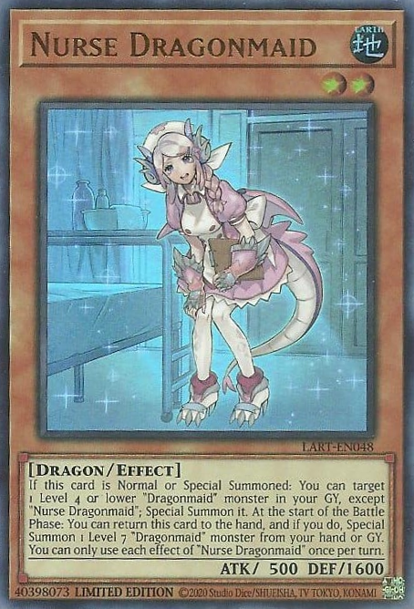 Nurse Dragonmaid [LART-EN048] Ultra Rare | Jomio and Rueliete's Cards and Comics