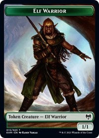Elf Warrior // Zombie Berserker Double-Sided Token [Kaldheim Tokens] | Jomio and Rueliete's Cards and Comics