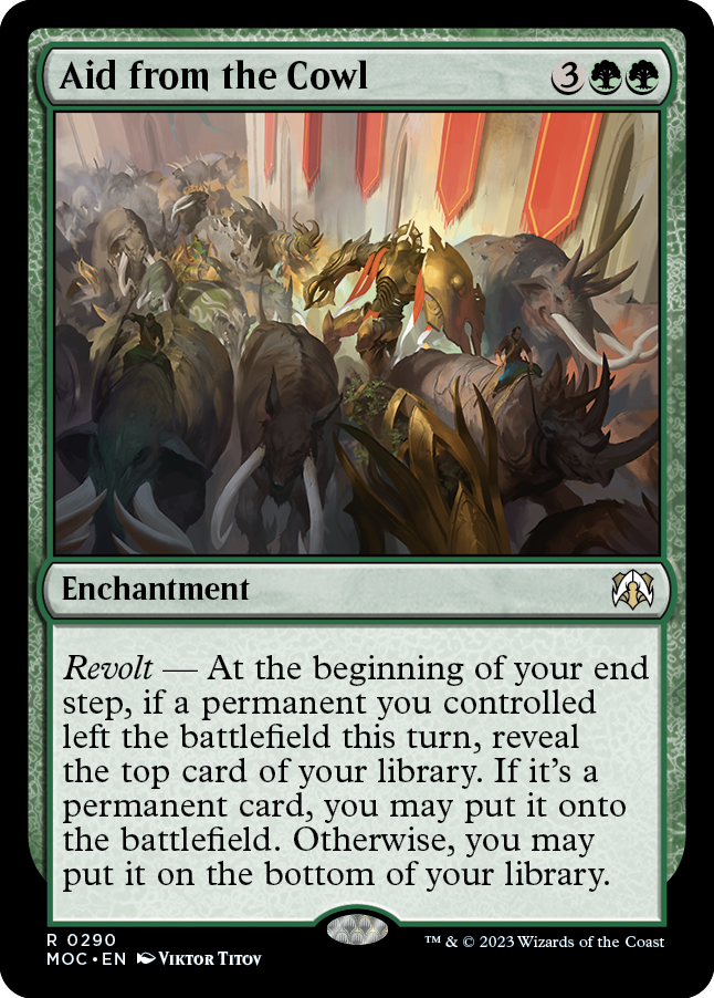 Aid from the Cowl [March of the Machine Commander] | Jomio and Rueliete's Cards and Comics