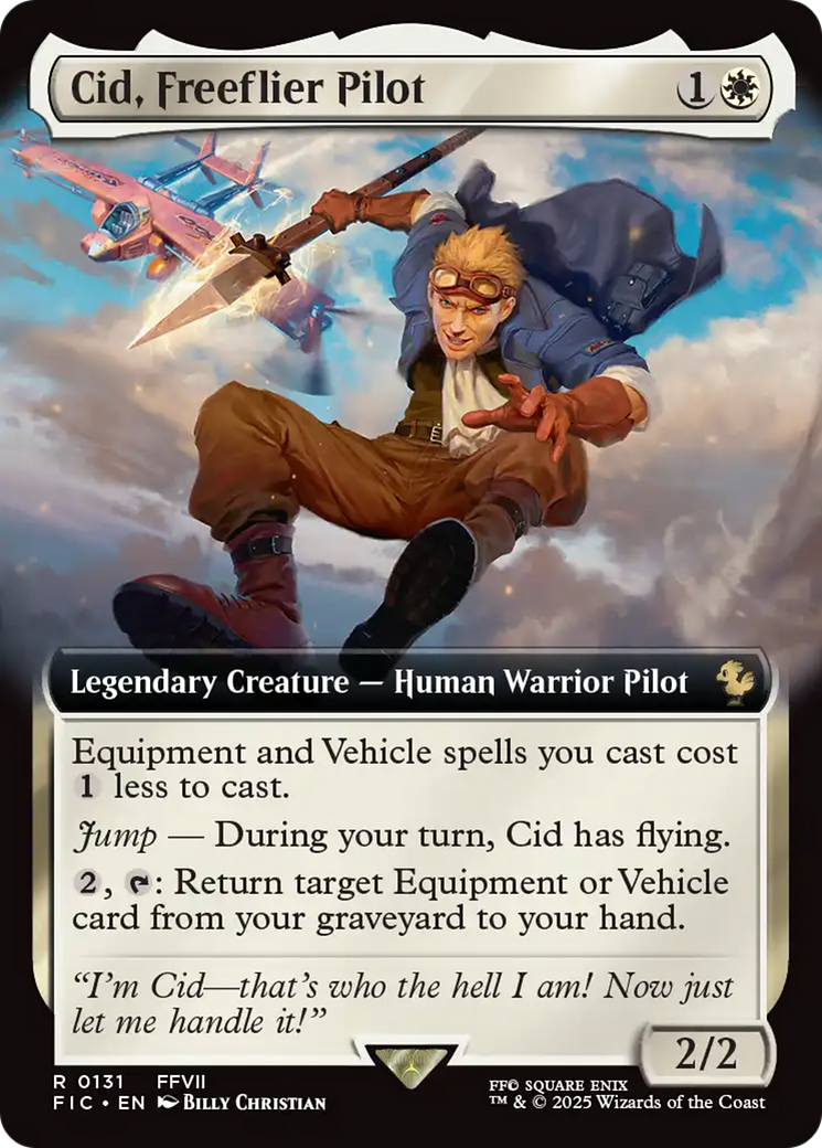 Cid, Freeflier Pilot (Extended Art) [FINAL FANTASY Commander] | Jomio and Rueliete's Cards and Comics