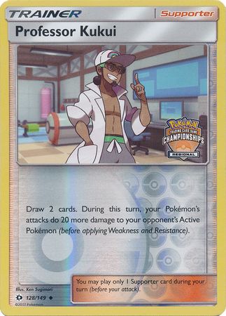 Professor Kukui (128/149) (Regional Championship Promo) [Sun & Moon: Base Set] | Jomio and Rueliete's Cards and Comics