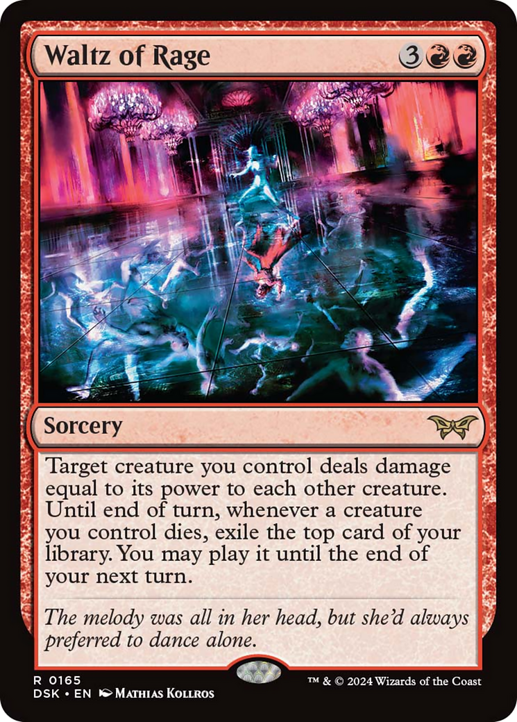 Waltz of Rage [Duskmourn: House of Horror] | Jomio and Rueliete's Cards and Comics