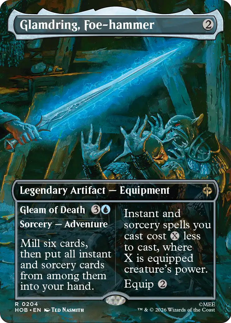 Glamdring, Foe-hammer (Borderless) [The Hobbit] | Jomio and Rueliete's Cards and Comics