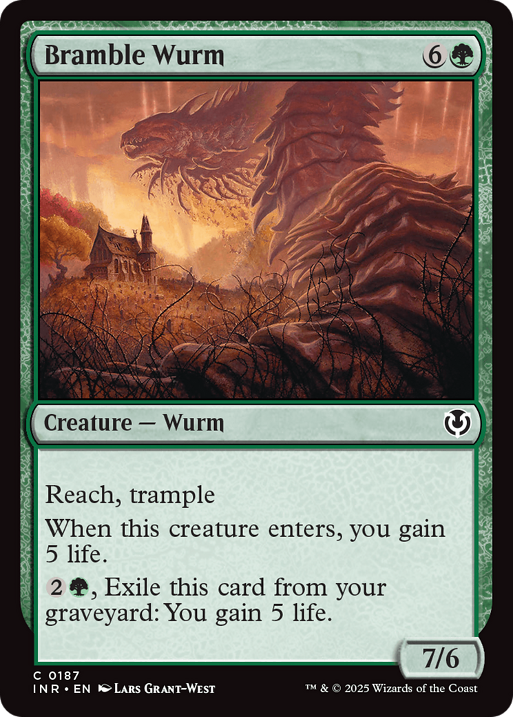 Bramble Wurm [Innistrad Remastered] | Jomio and Rueliete's Cards and Comics
